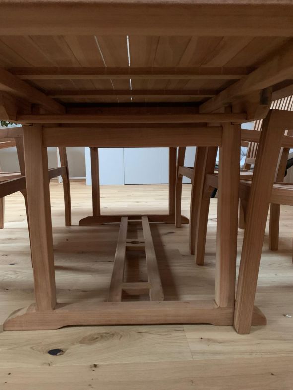 Outdoor Garnitur Teakholz Esstisch ausziehbar Tisch