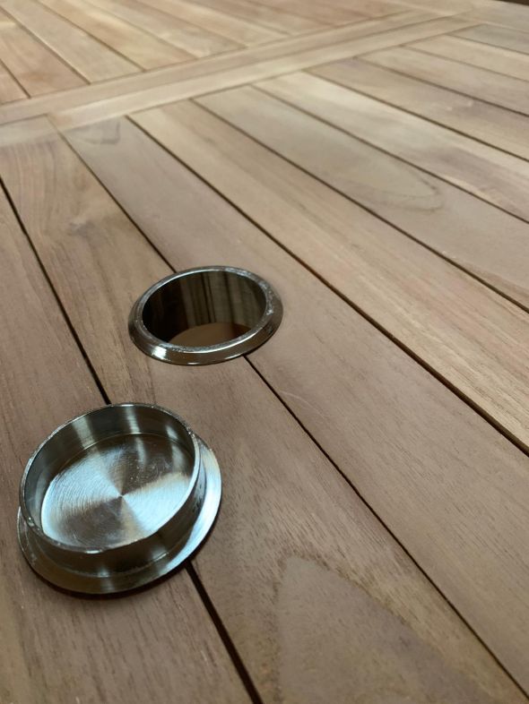 Outdoor Garnitur Teakholz Esstisch ausziehbar Tisch