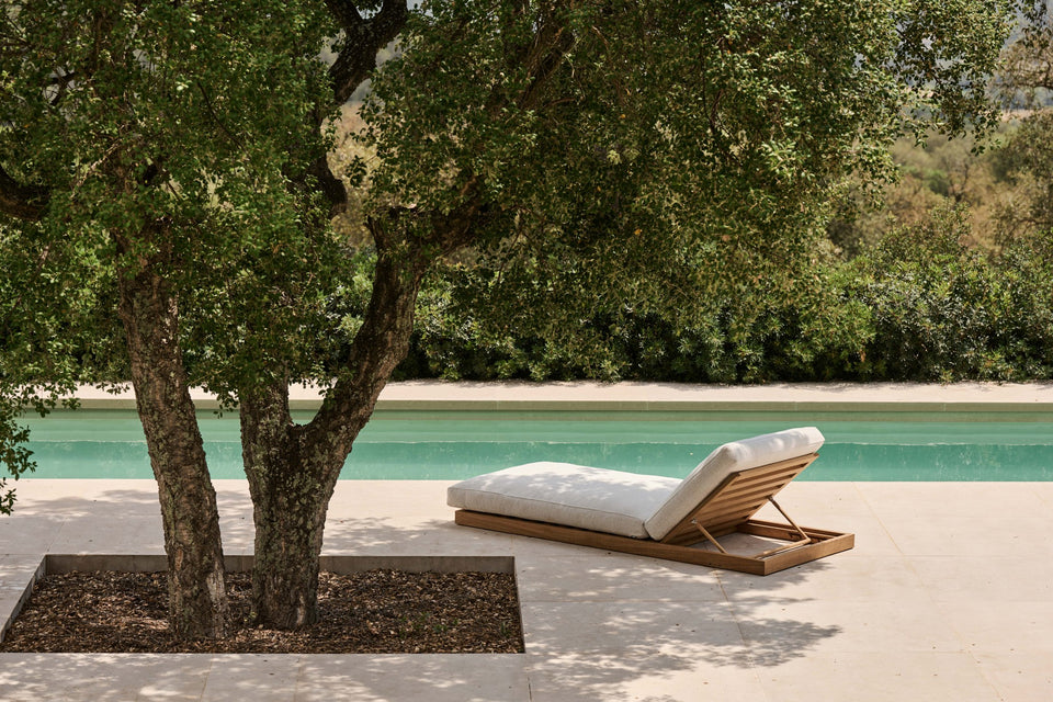 Gartenliege TRIBU Pure Sonnenliege Teakholz
