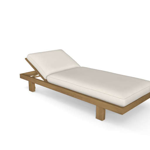 Gartenliege TRIBU Pure Sonnenliege Teakholz