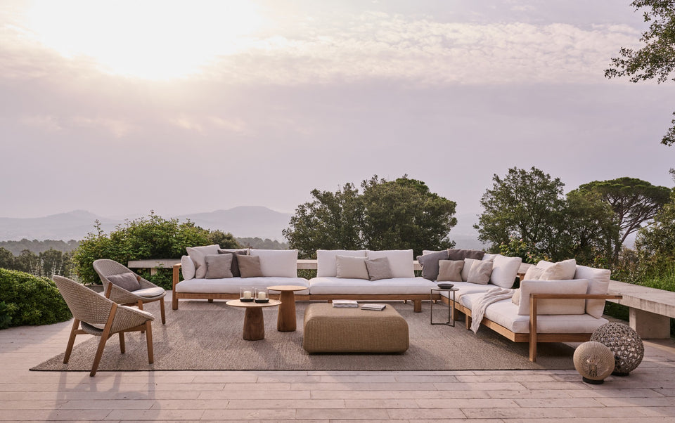 Gartensofa TRIBU Pure 2-Sitzer Outdoorsofa Teakholz