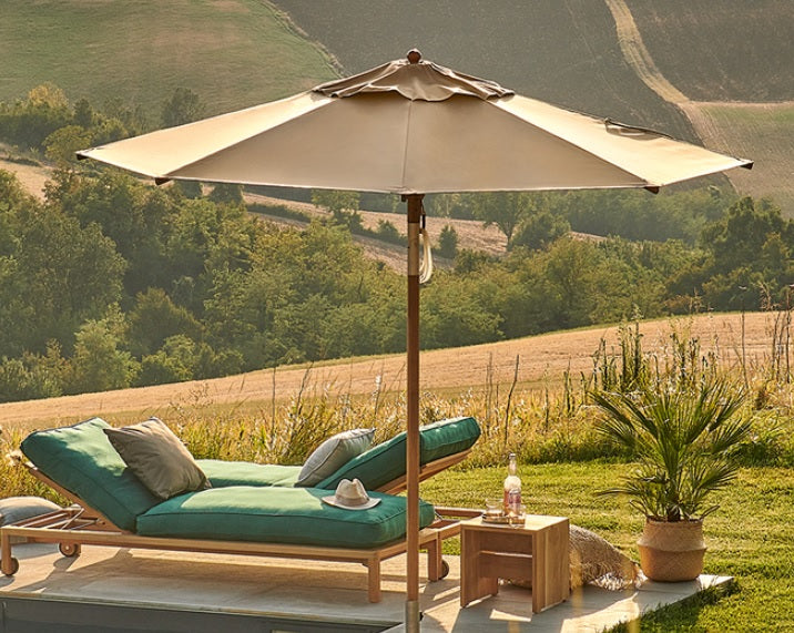 Sonnenschirm WEISHÄUPL Teak Schirm verschiedene Größen