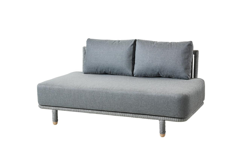 Gartensofa Cane Line MOMENTS 2-Sitzer Einzelmodul