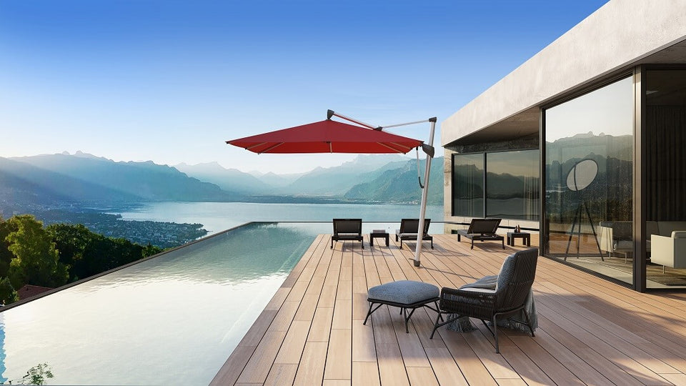 Sonnenschirm Glatz SOMBRANO S+ Freiarmschirm Rechteckig 400 x 300 cm